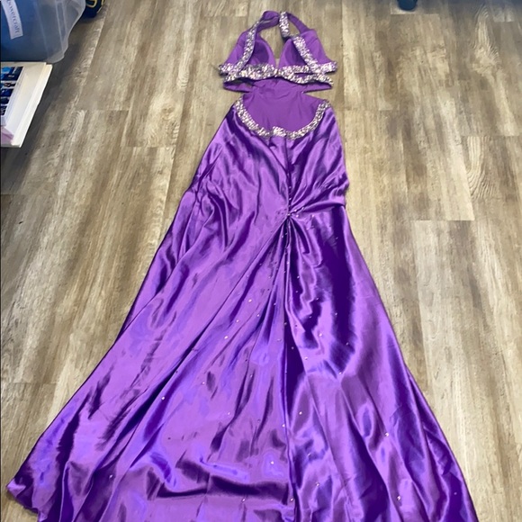 Mori Lee Purple Prom Dress - Picture 4 of 7